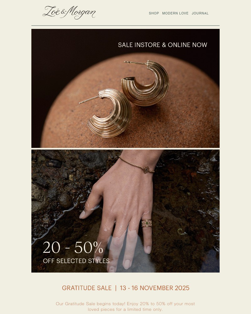 Screenshot of email with subject /media/emails/gratitude-sale-on-now-four-days-only-e1c10d-cropped-ff3fbf3a.jpg