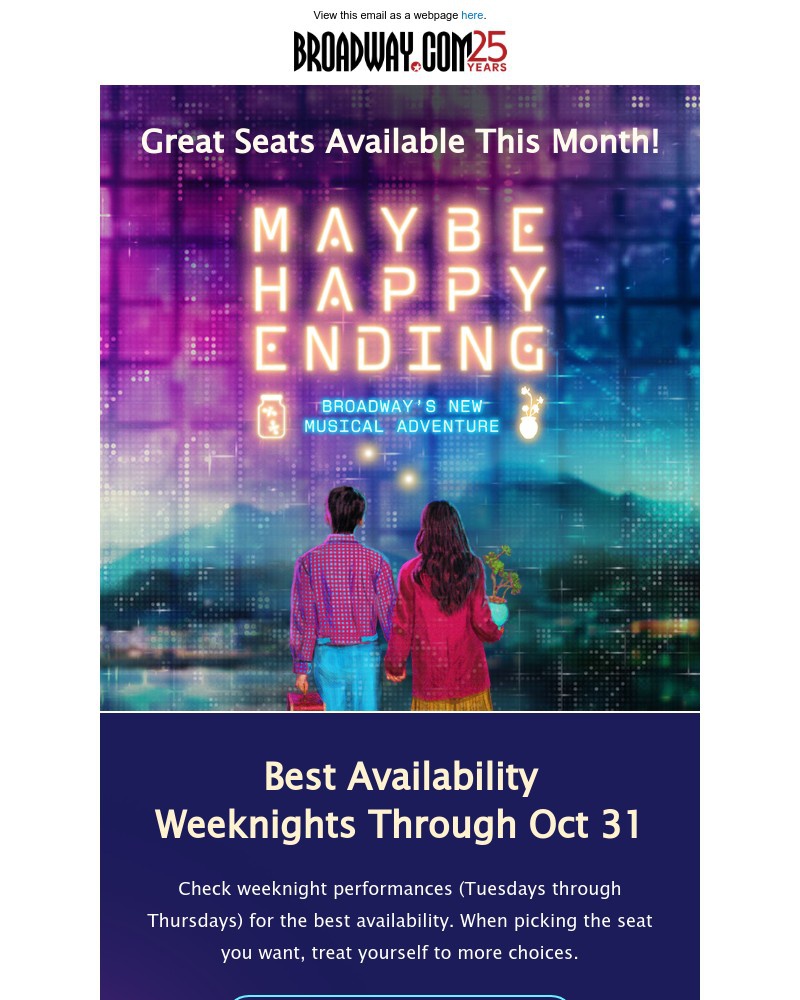 Screenshot of email with subject /media/emails/great-seats-available-this-month-at-maybe-happy-ending-0e3b0b-cropped-e70a81f8.jpg