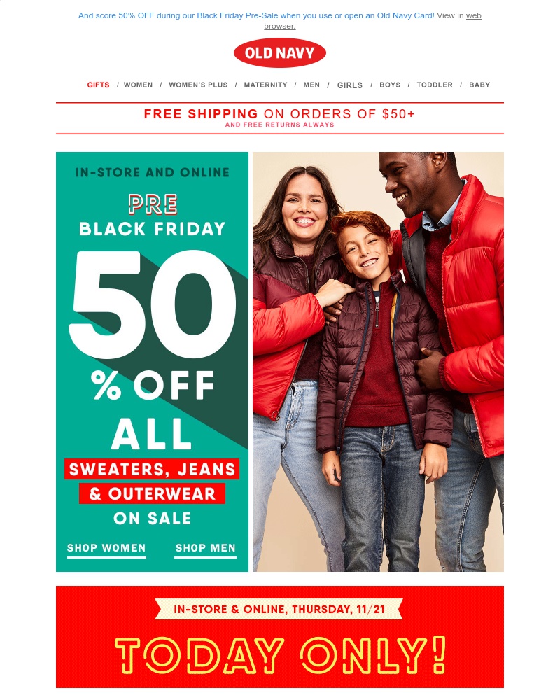 Screenshot of email with subject /media/emails/half-off-all-sweaters-jeans-outerwear-todays-deal-10-sweatshirts-cropped-b5019700.jpg