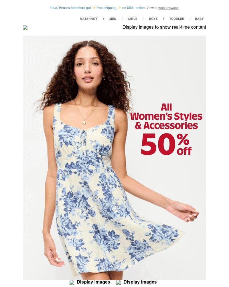 Screenshot of email with subject /media/emails/half-off-all-womens-styles-accessories-its-giving-best-friday-ever-32849b-cropped_tJSkDwL.jpg