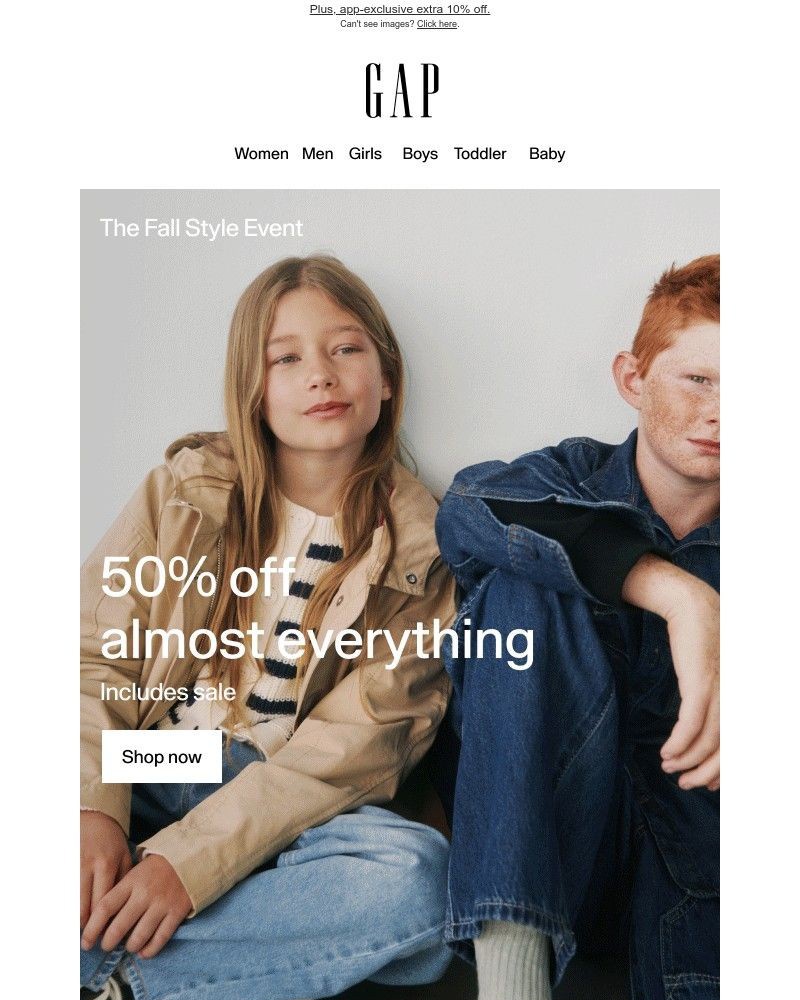 Screenshot of email with subject /media/emails/half-off-almost-everything-update-your-rotation-for-fall-f4e248-cropped-d91d40c6.jpg
