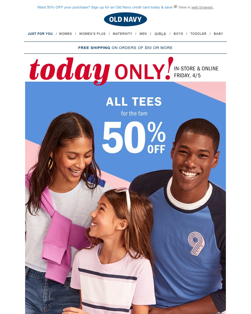 Screenshot of email with subject /media/emails/half-off-e-v-e-r-y-tee-today-only-everything-online-is-on-sale-cropped-3b10e45f.jpg