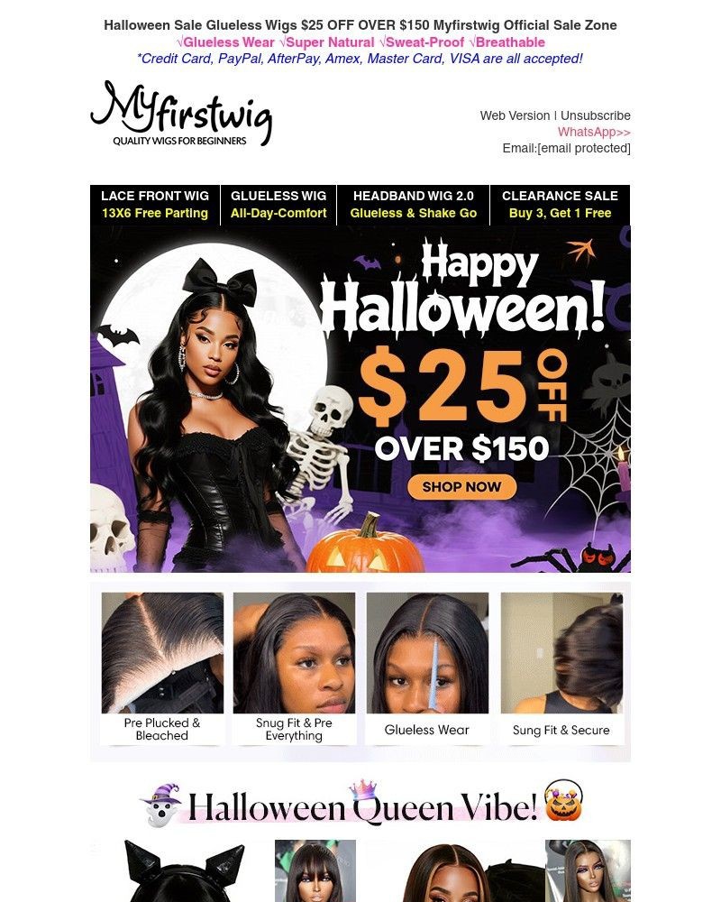 Screenshot of email with subject /media/emails/halloween-queen-vibe-25-off-glueless-wigs-quick-on-instant-beauty-14d5ca-cropped-1de6dac4.jpg