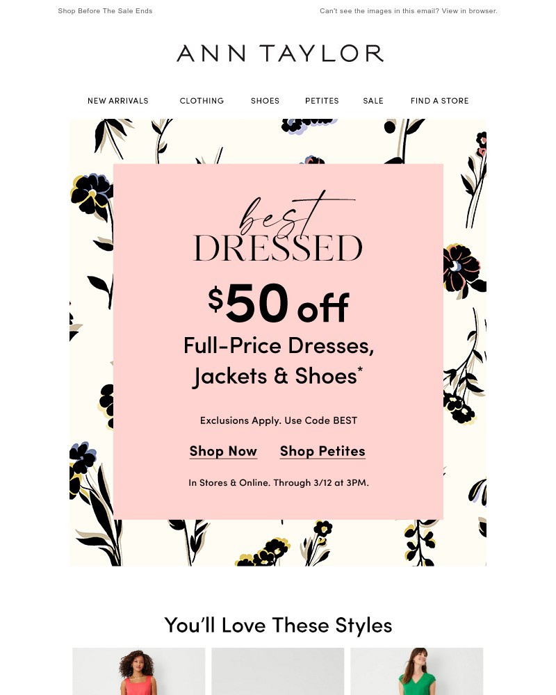 Screenshot of email with subject /media/emails/happening-now-50-off-full-price-dresses-jackets-shoes-7b8de9-cropped-498e8a4f.jpg