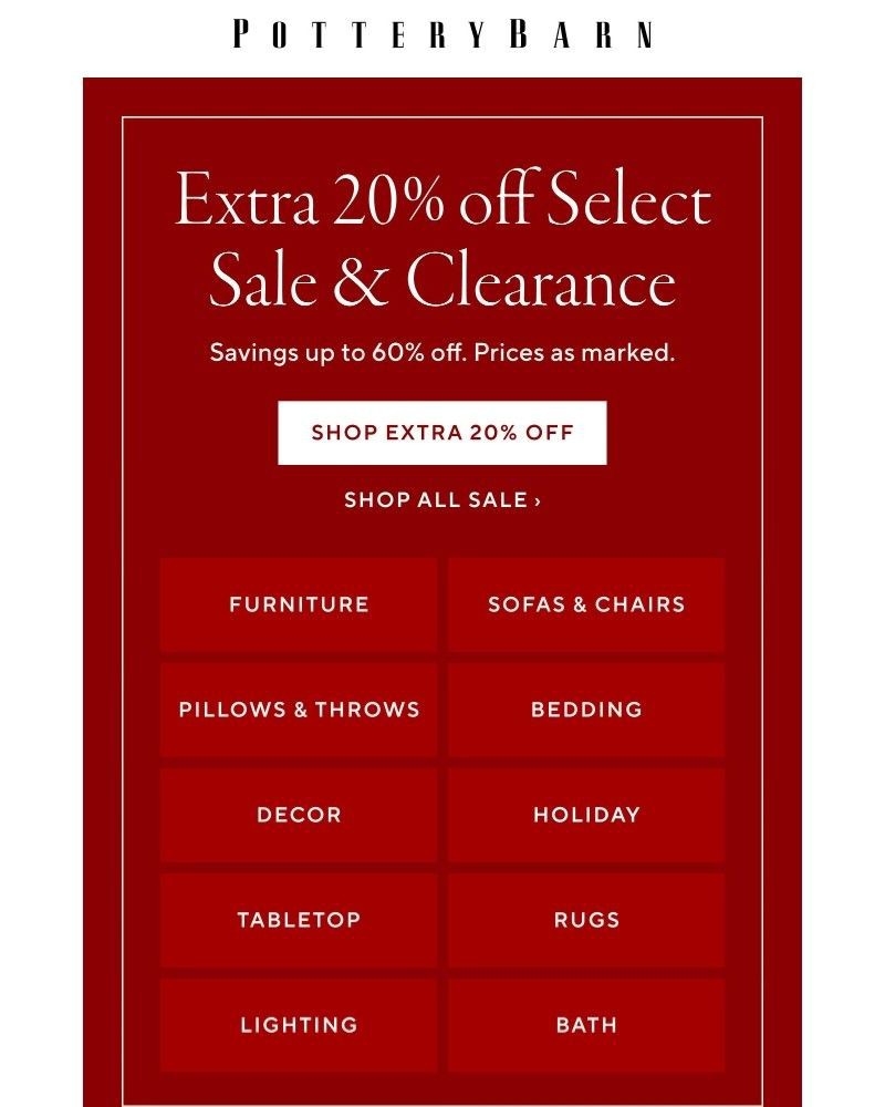 Screenshot of email with subject /media/emails/happening-now-extra-20-off-clearance-49af36-cropped-7e93b4b3.jpg