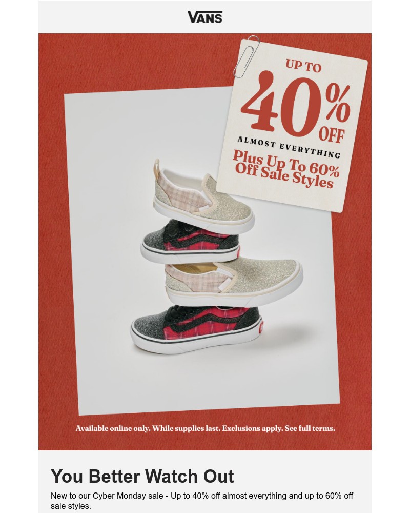 Screenshot of email with subject /media/emails/happening-now-up-to-40-off-c0f9aa-cropped-c483f62b.jpg