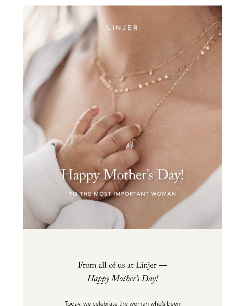 Screenshot of email sent to a Linjer Newsletter subscriber