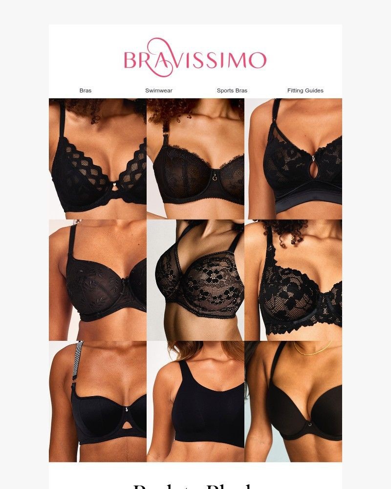 Screenshot of email sent to a Bravissimo Newsletter subscriber