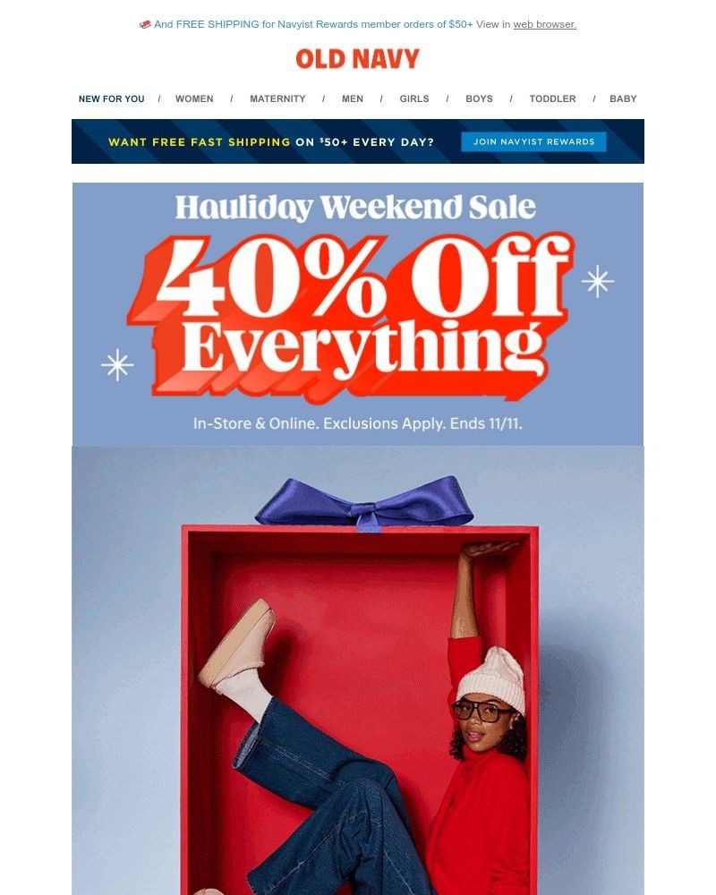 Screenshot of email with subject /media/emails/hauliday-sale-40-off-everything-cozy-up-in-5-holiday-tees-over-70-off-d42dee-crop_JnpMKDT.jpg
