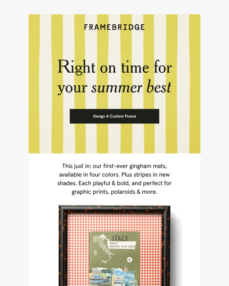 Screenshot of email sent to a Fleur & Bee Customer