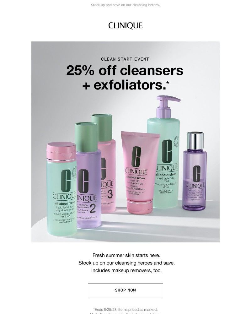 Screenshot of email with subject /media/emails/have-you-cleaned-up-yet-big-cleanser-sale-25-off-324981-cropped-839b6e71.jpg