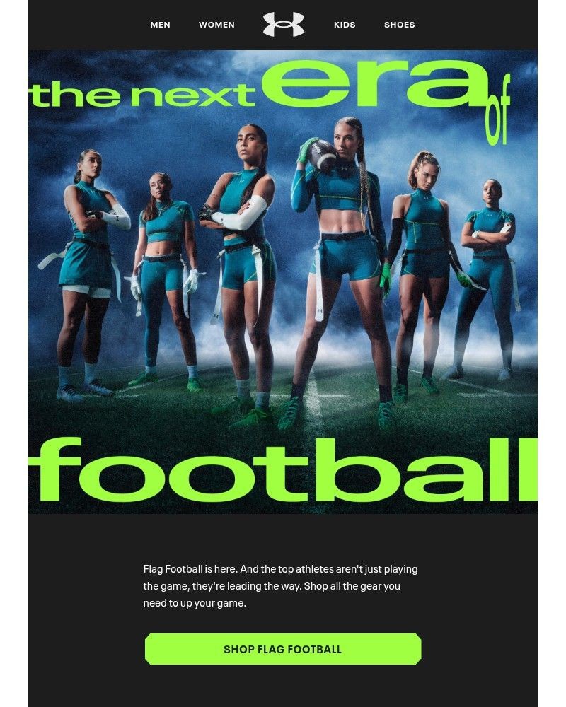 Screenshot of email sent to a Under Armour Newsletter subscriber