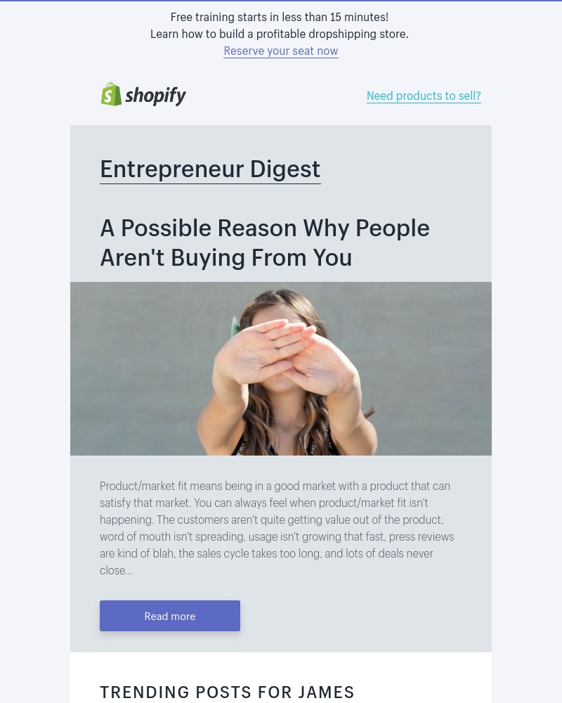 Screenshot of email with subject /media/emails/have-you-made-your-first-sale-cropped-97d6a875.jpg