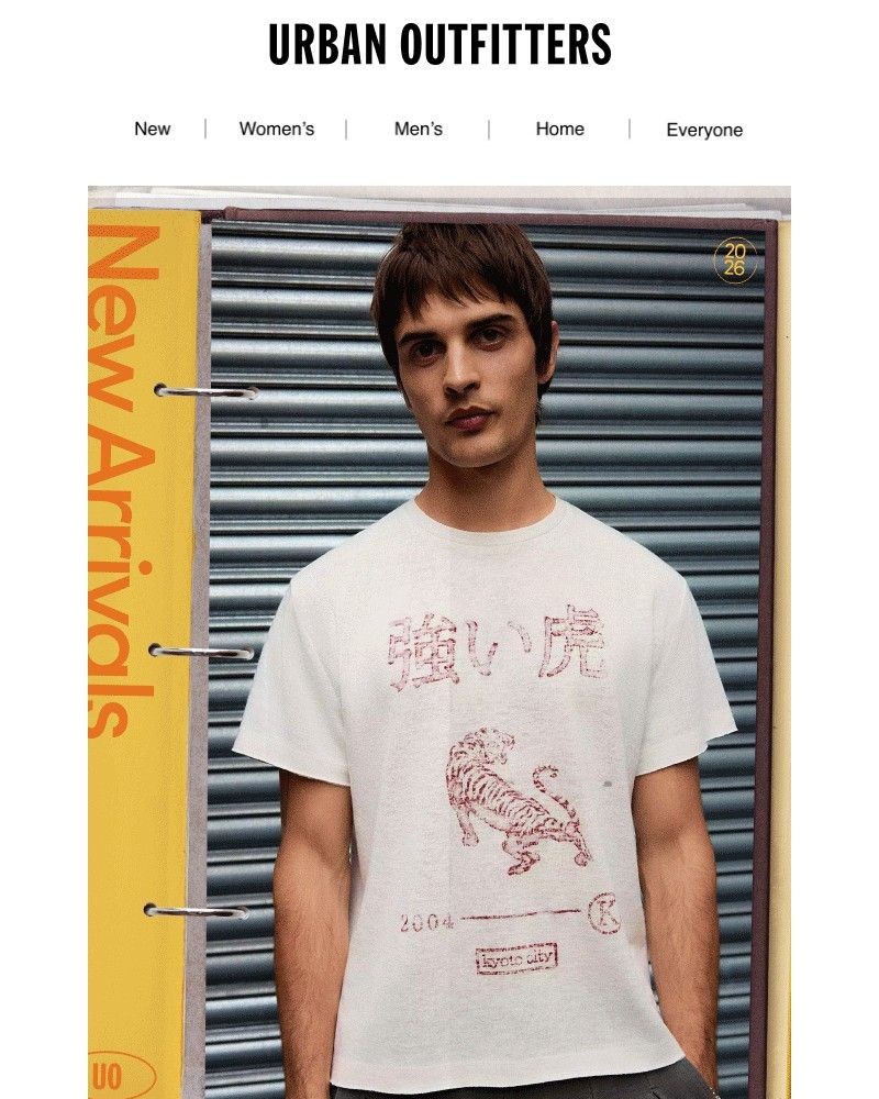 Screenshot of email sent to a Urban Outfitters Newsletter subscriber