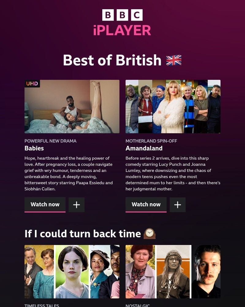 Screenshot of email sent to a BBC iPlayer Registered user