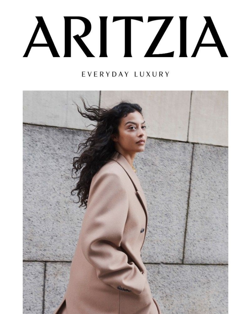 Screenshot of email sent to a Aritzia Newsletter subscriber