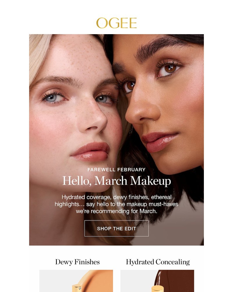 Screenshot of email sent to a Ogee Newsletter subscriber