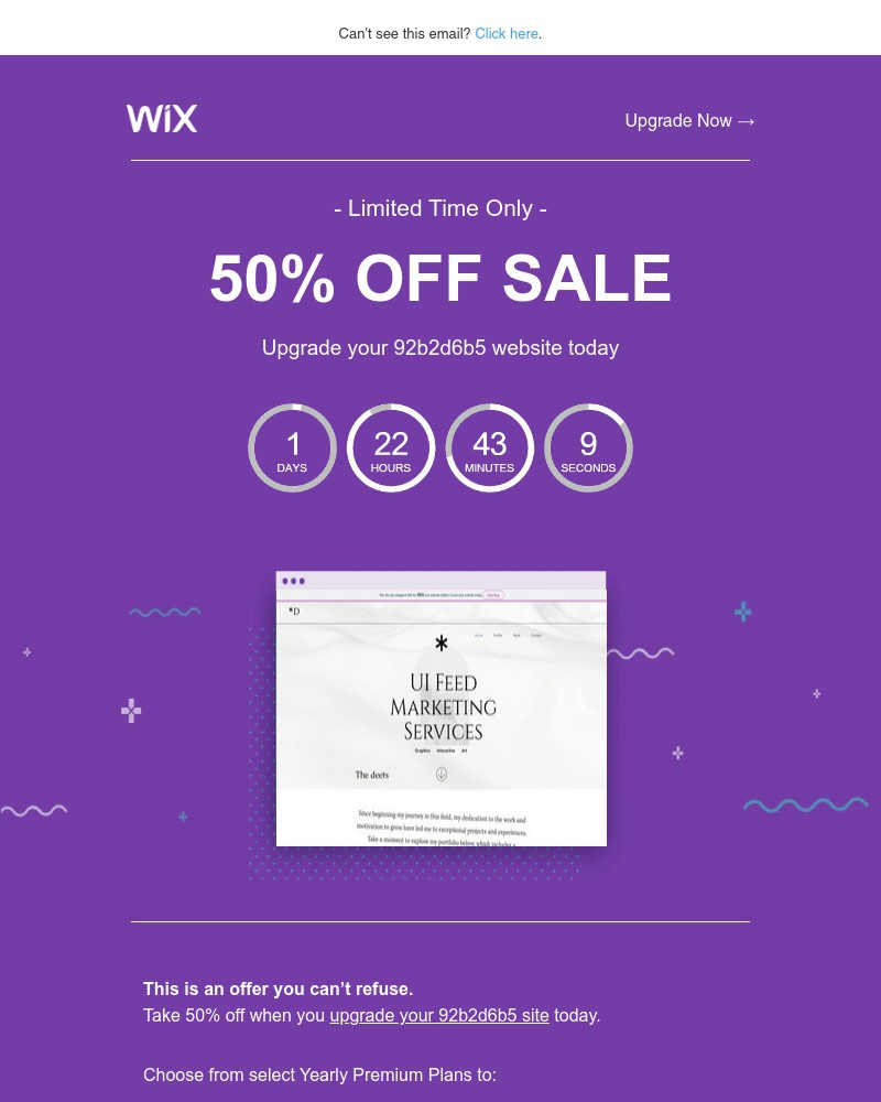 Screenshot of email with subject /media/emails/hello-savings-50-off-when-you-upgrade-92b2d6b5-1e5f0d-cropped-d593965c.jpg