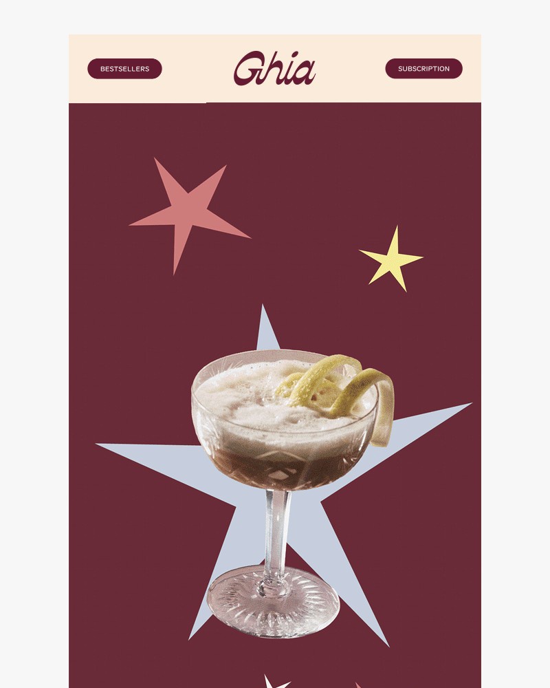 Screenshot of email sent to a Ghia Newsletter subscriber