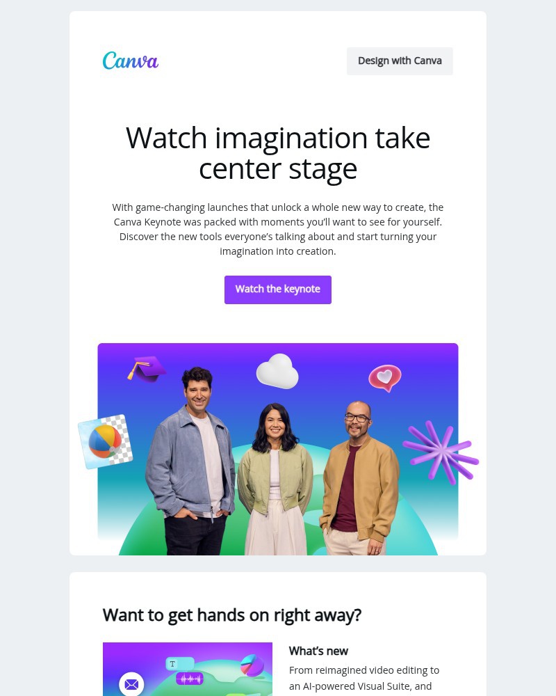 Screenshot of email sent to a Canva Customer
