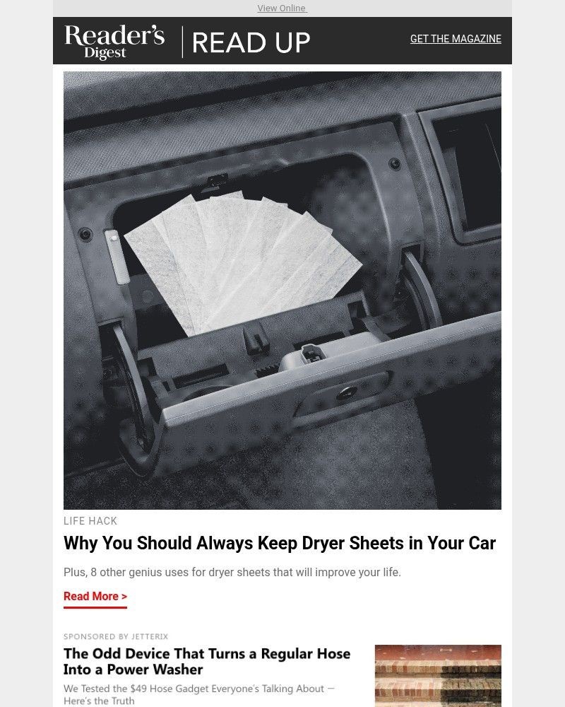 Screenshot of email with subject /media/emails/heres-why-you-should-always-keep-dryer-sheets-in-your-car-45d2c2-cropped-30baf822.jpg