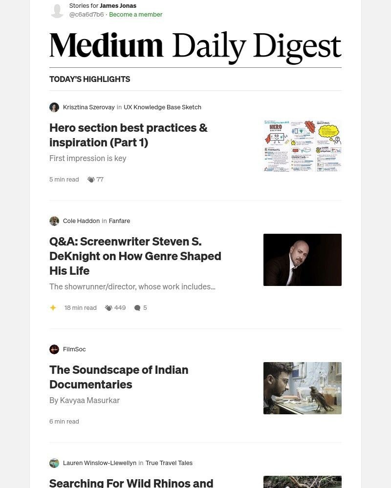 Screenshot of email with subject /media/emails/hero-section-best-practices-inspiration-part-1-krisztina-szerovay-in-ux-knowledge_P7zhvba.jpg