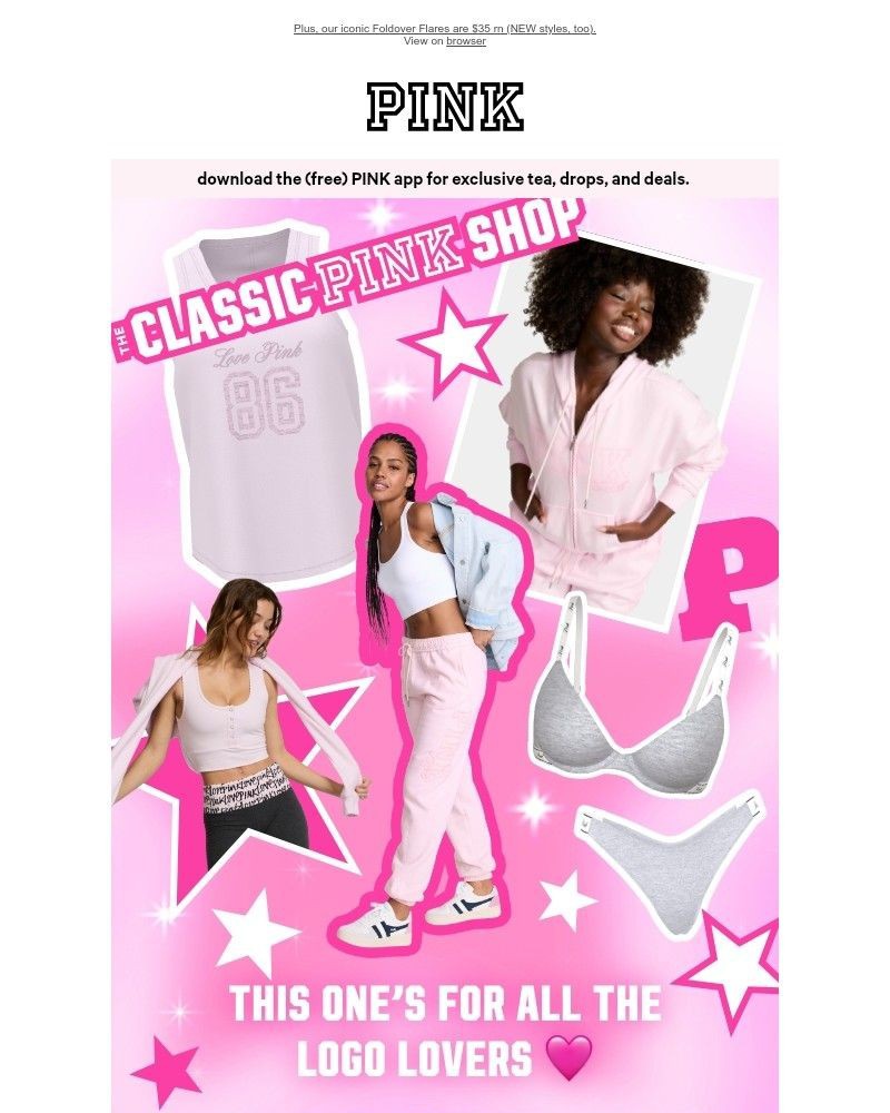 Screenshot of email sent to a Victoria's Secret Newsletter subscriber