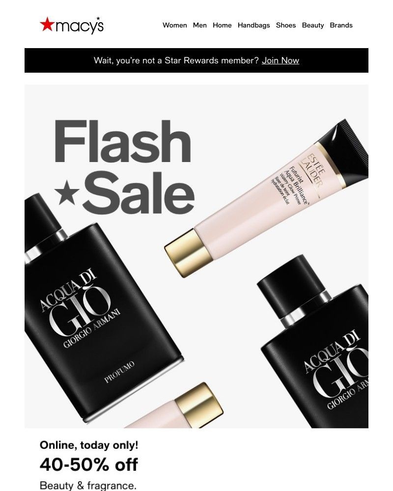 Screenshot of email with subject /media/emails/hey-user-flash-sale-40-50-off-beauty-fragrance-from-top-brands-ends-tonight-5a423_ch1J1ko.jpg