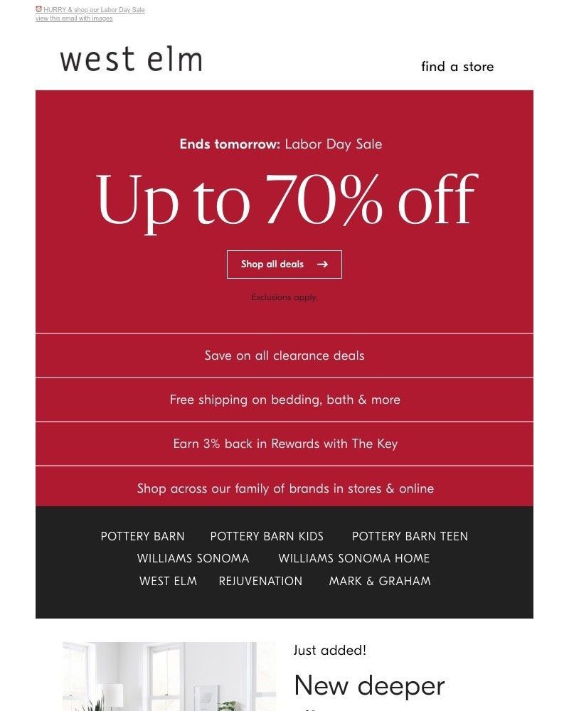 Screenshot of email with subject /media/emails/hi-open-soon-for-up-to-70-off-including-clearance-39c3e2-cropped-3a271d44.jpg