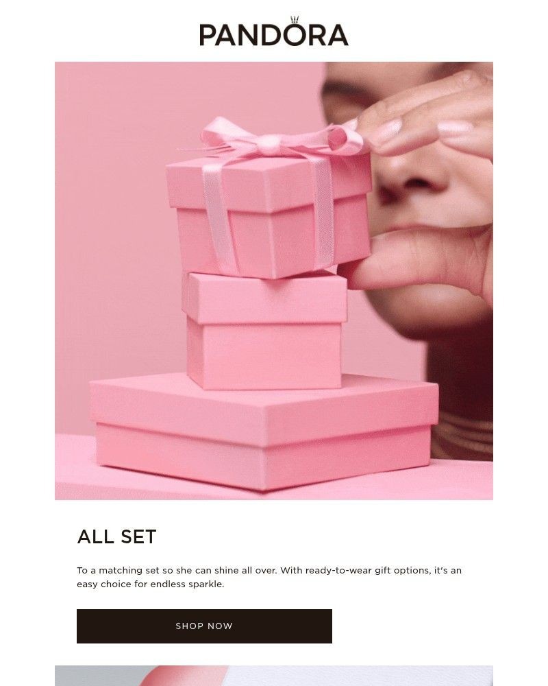 Screenshot of email sent to a Pandora Newsletter subscriber