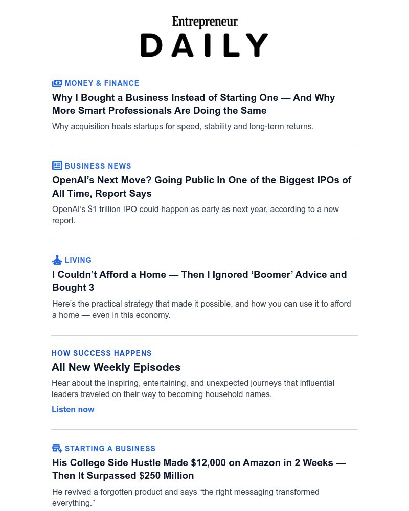 Screenshot of email with subject /media/emails/his-college-hustle-made-12k-on-amazon-in-2-weeks-634c5d-cropped-1362bd3c.jpg