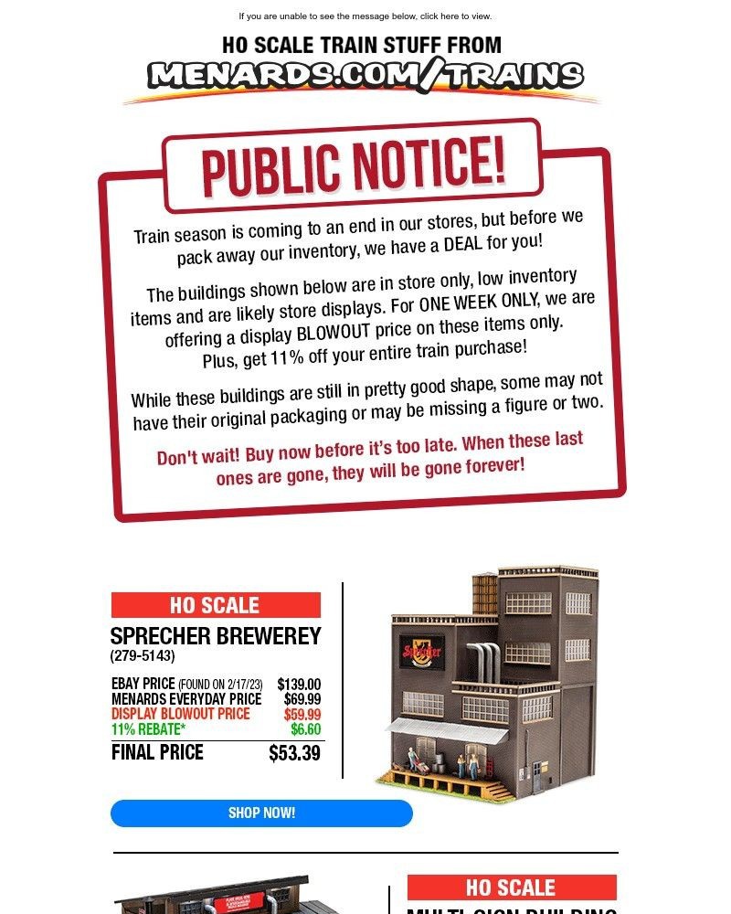 Screenshot of email with subject /media/emails/ho-scale-display-building-blowout-sale-7d9124-cropped-e91cd112.jpg