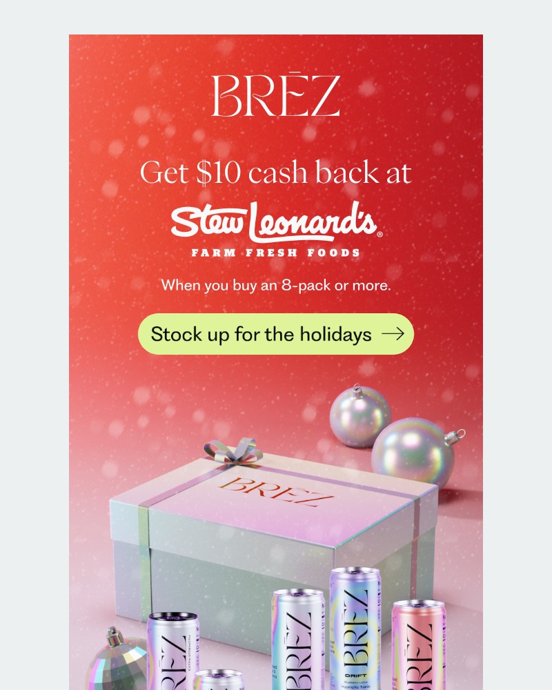 Screenshot of email sent to a Brez Newsletter subscriber