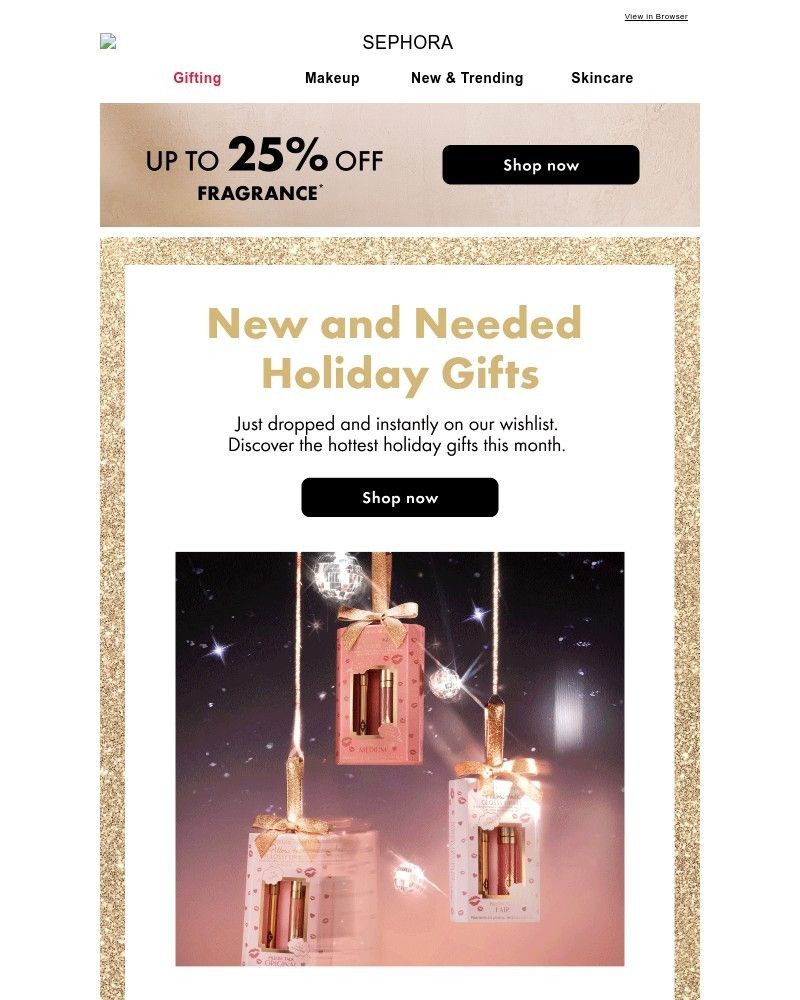 Screenshot of email sent to a Feelunique Newsletter subscriber