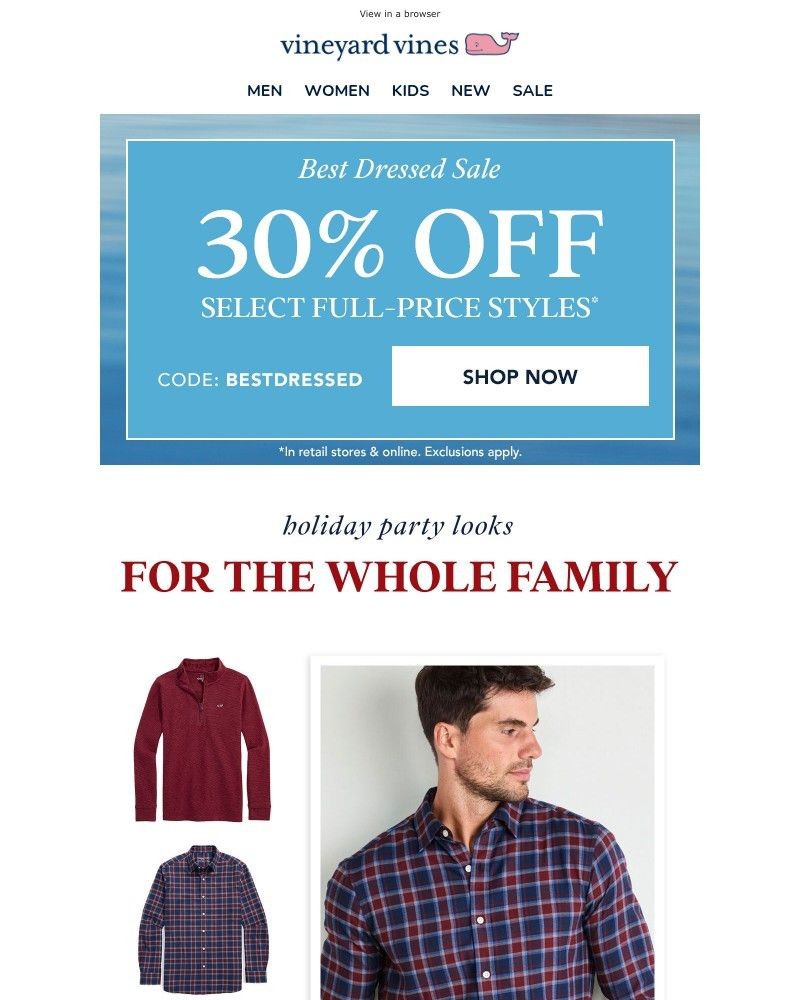 Screenshot of email with subject /media/emails/holiday-sneak-peek30-off-new-party-styles-1ac75b-cropped-4a419cc3.jpg