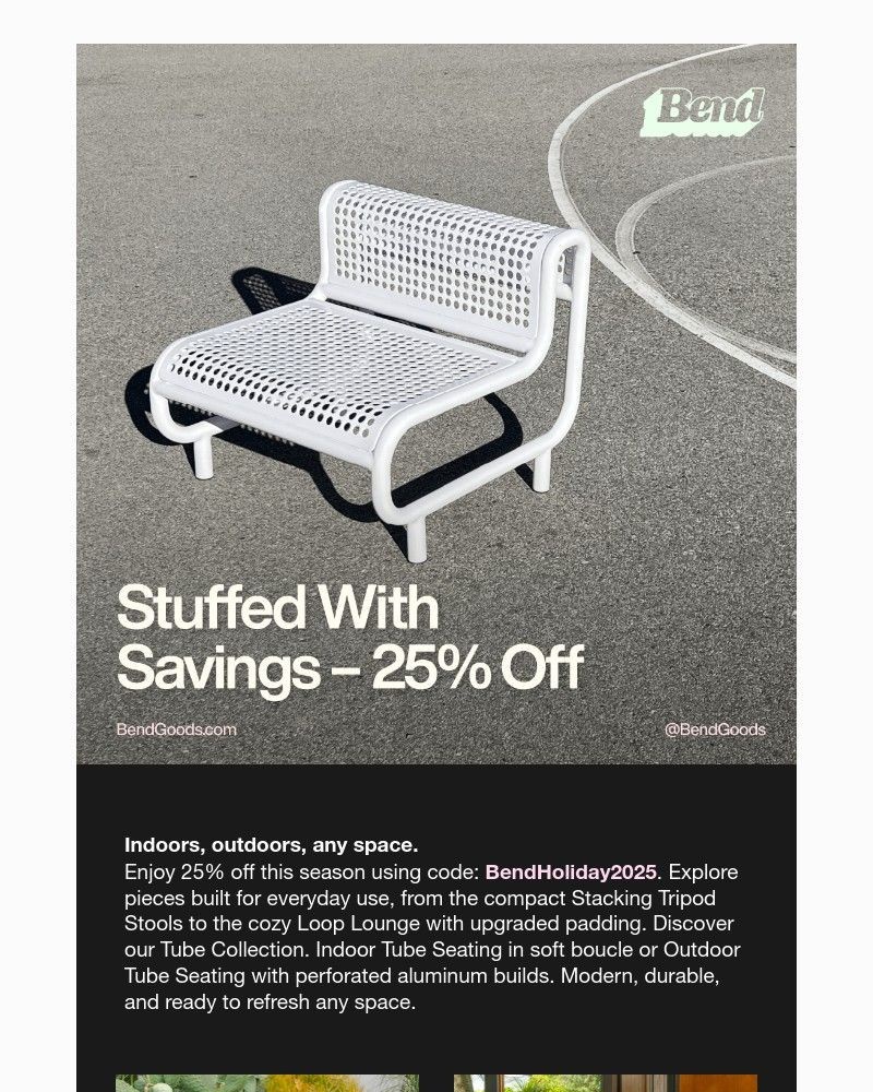 Screenshot of email sent to a Bend Cart abandoner