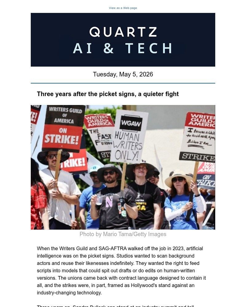 Screenshot of email with subject /media/emails/hollywoods-ai-war-cools-off-735d1b-cropped-c7580c9f.jpg