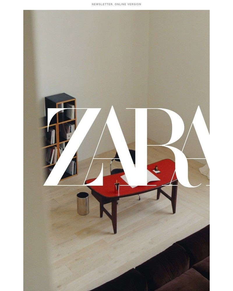 Screenshot of email sent to a Zara Registered user