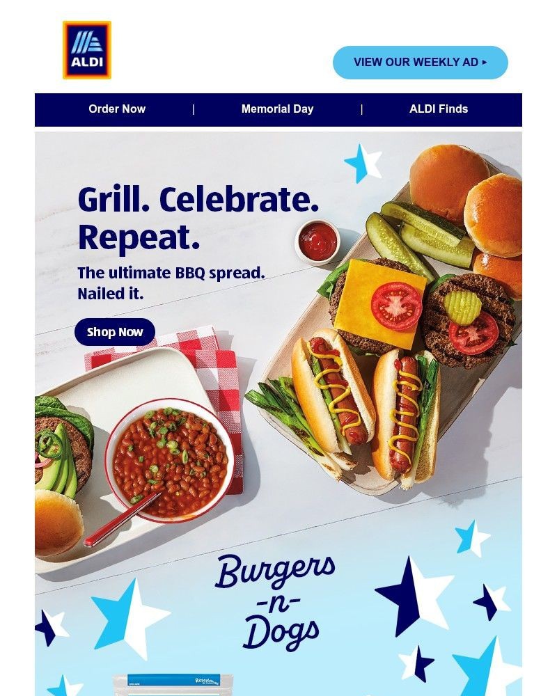 Screenshot of email sent to a Aldi Newsletter subscriber