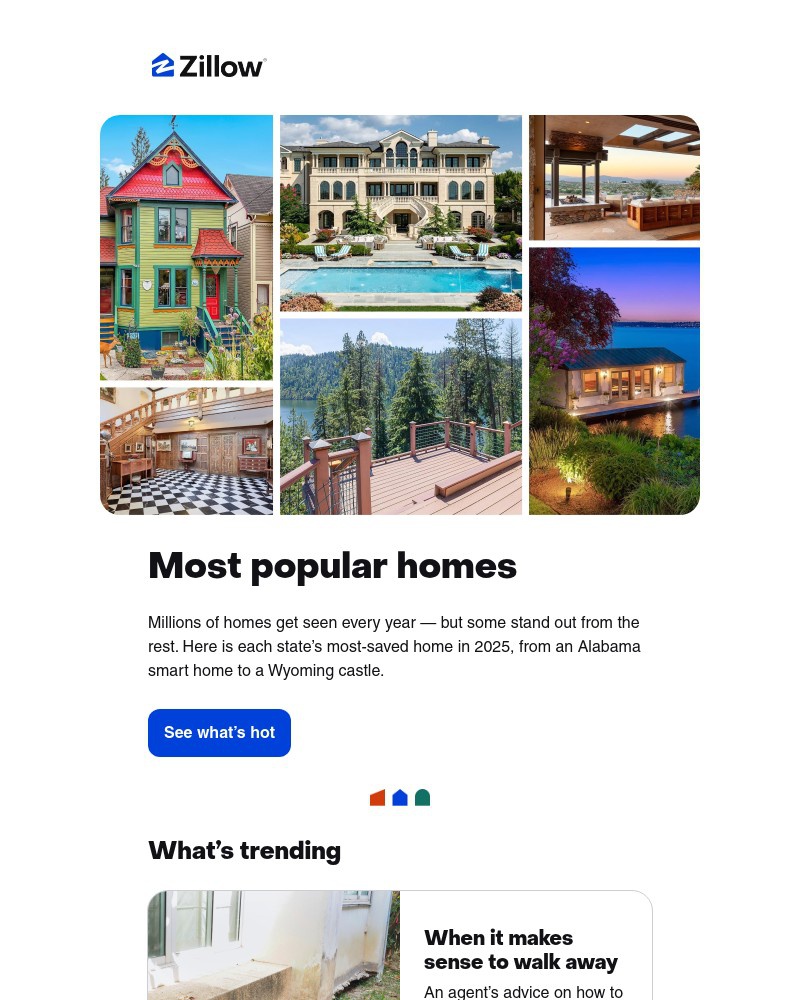 Screenshot of email sent to a Zillow Registered user