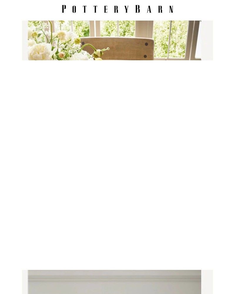 Screenshot of email sent to a Pottery Barn Cart abandoner