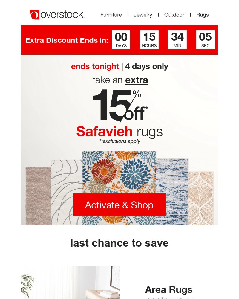 Screenshot of email with subject /media/emails/hours-left-for-extra-15-off-safavieh-rugs-4b15a8-cropped-6cae15de.jpg