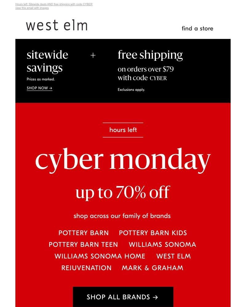 Screenshot of email with subject /media/emails/hours-left-sitewide-deals-free-shipping-with-code-cyber-127ab8-cropped-8a56dc4b.jpg