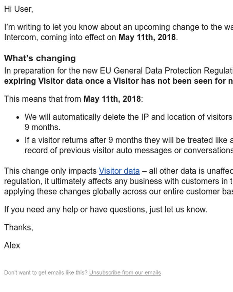Screenshot of email with subject /media/emails/how-gdpr-impacts-the-way-we-store-your-visitor-data-in-intercom-1-cropped-4eea7f8d.jpg