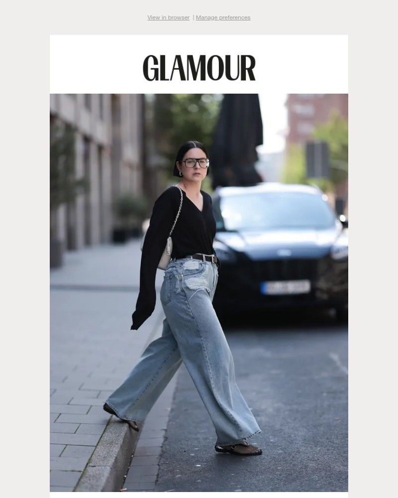 Screenshot of email sent to a Glamour Newsletter subscriber