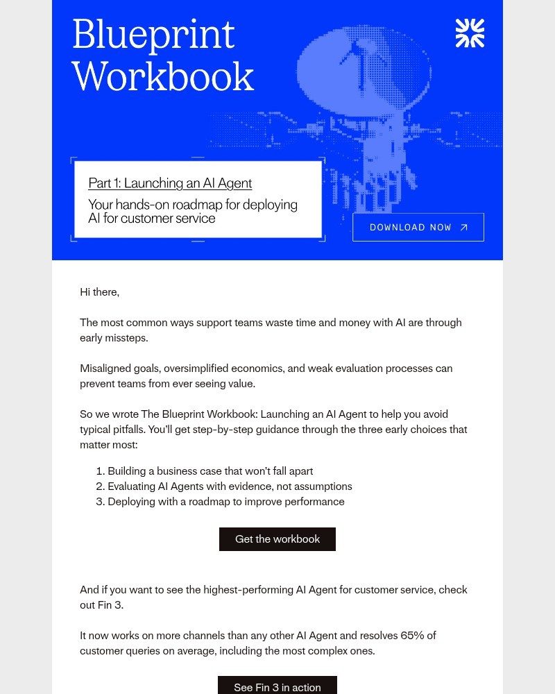 Screenshot of email sent to a Intercom Invited user
