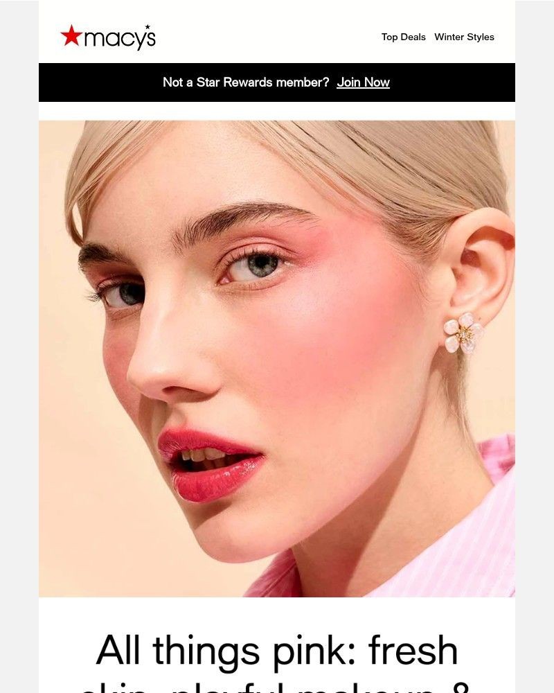 Screenshot of email sent to a Macy's Cart abandoner