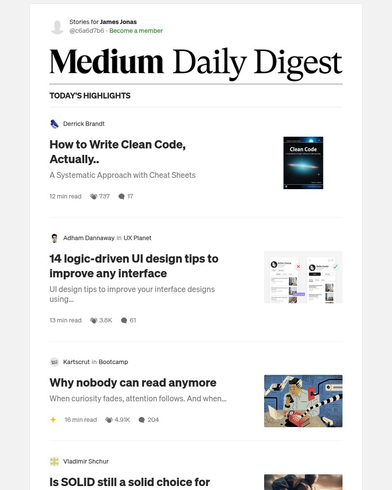 Screenshot of email with subject /media/emails/how-to-write-clean-code-actually-derrick-brandt-807a8c-cropped-3e1e0e2b.jpg