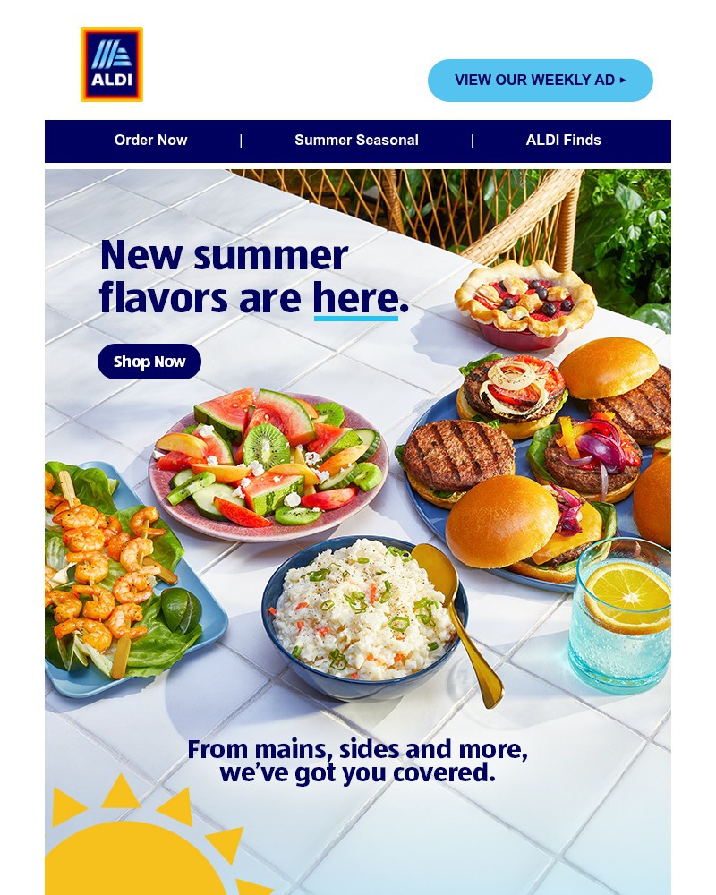 Screenshot of email sent to a Aldi Newsletter subscriber