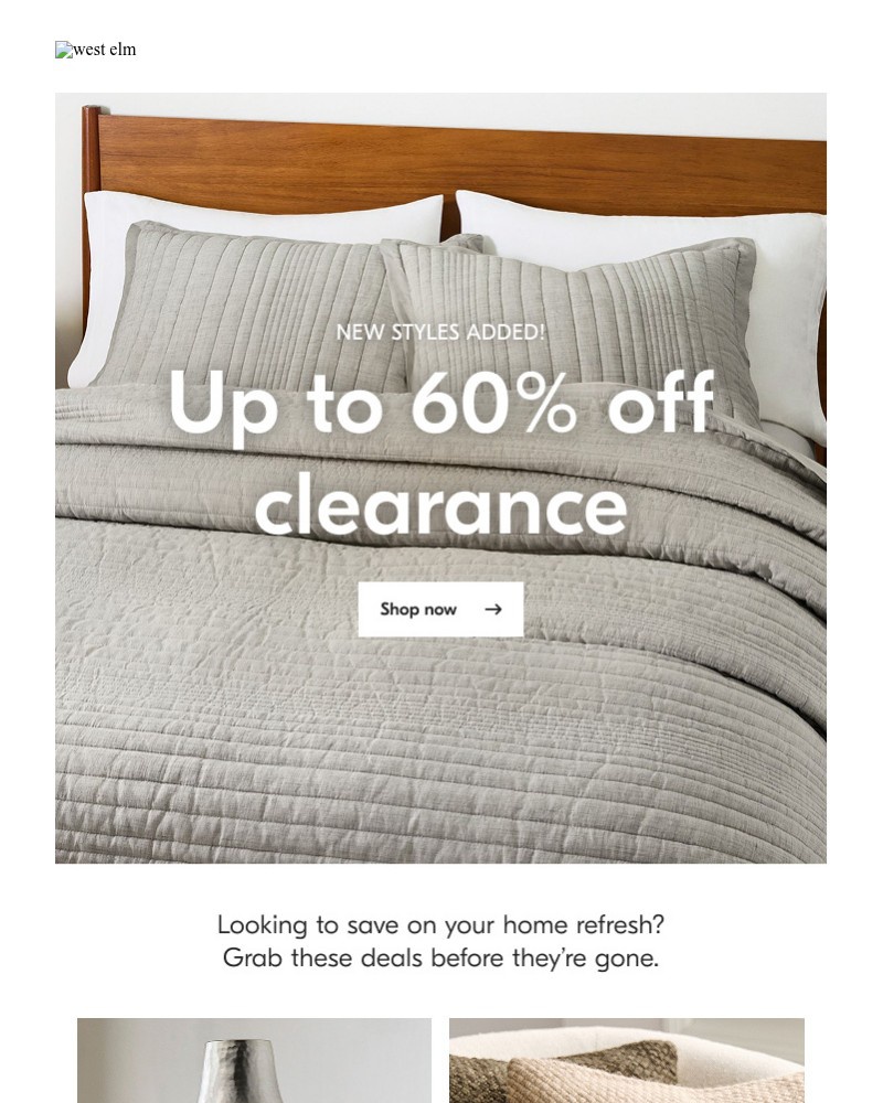 Screenshot of email with subject /media/emails/hurry-new-clearance-deals-are-going-fast-e74a2a-cropped-824d2dfa.jpg